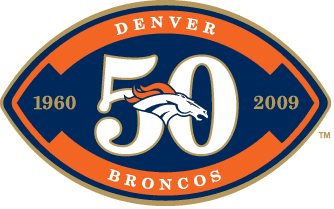 Denver Broncos 2009 Anniversary Logo iron on paper